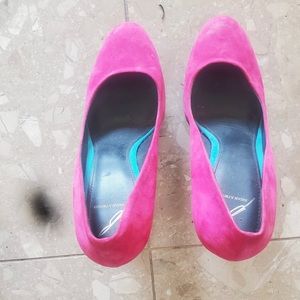 Beautiful multicolored Brian Atwood platforms